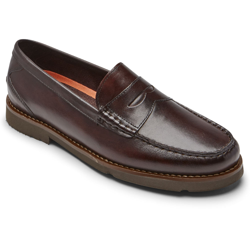 Mocassins Rockport Homem Marrom Escuro - Modern Prep Penny - 37291NXYQ